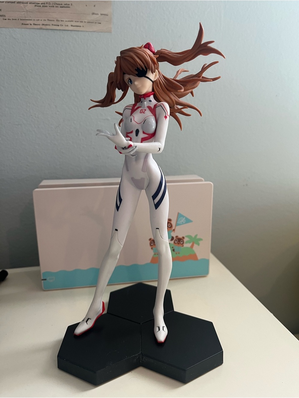 Asuka Langley Single-Unit Plugsuit Figure - White and Red